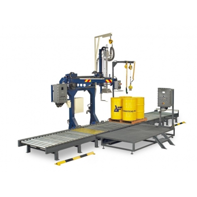 摇臂式灌装机-全自动液体灌装-一键式操作，适合吨桶、IBC桶、200升桶